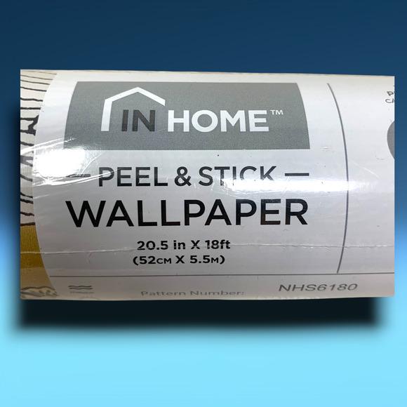 NEW InHome Peel & Stick Wallpaper Spring Meadow Yellow Floral 20.5" x 18' - Picture 9 of 12